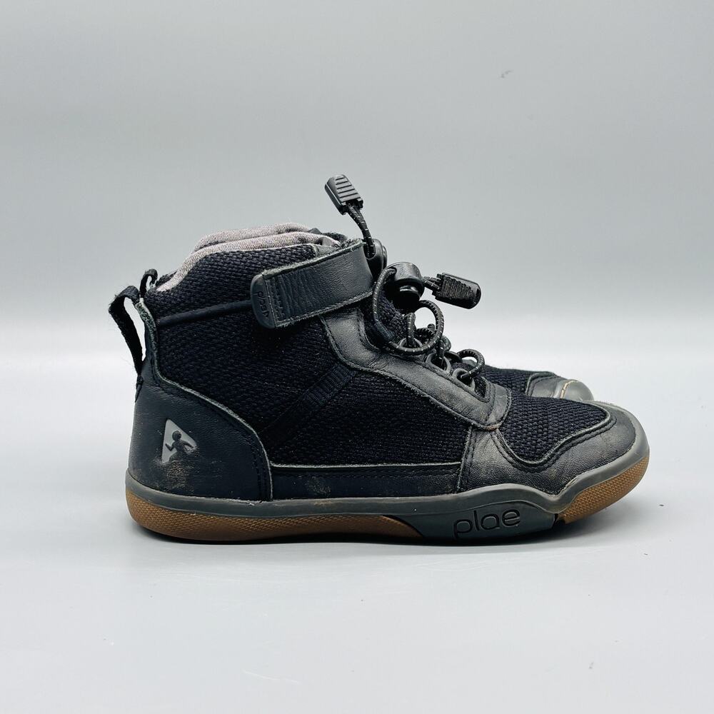 Plae Shoes Boys 11.5 Black Kaiden Waterproof WP Hiking High Top Athletic Sneaker